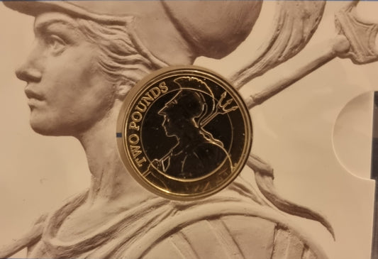 Royal Mint 2015 BUNC £2 Two Pound Coin The Definitive Britannia Sealed Pack
